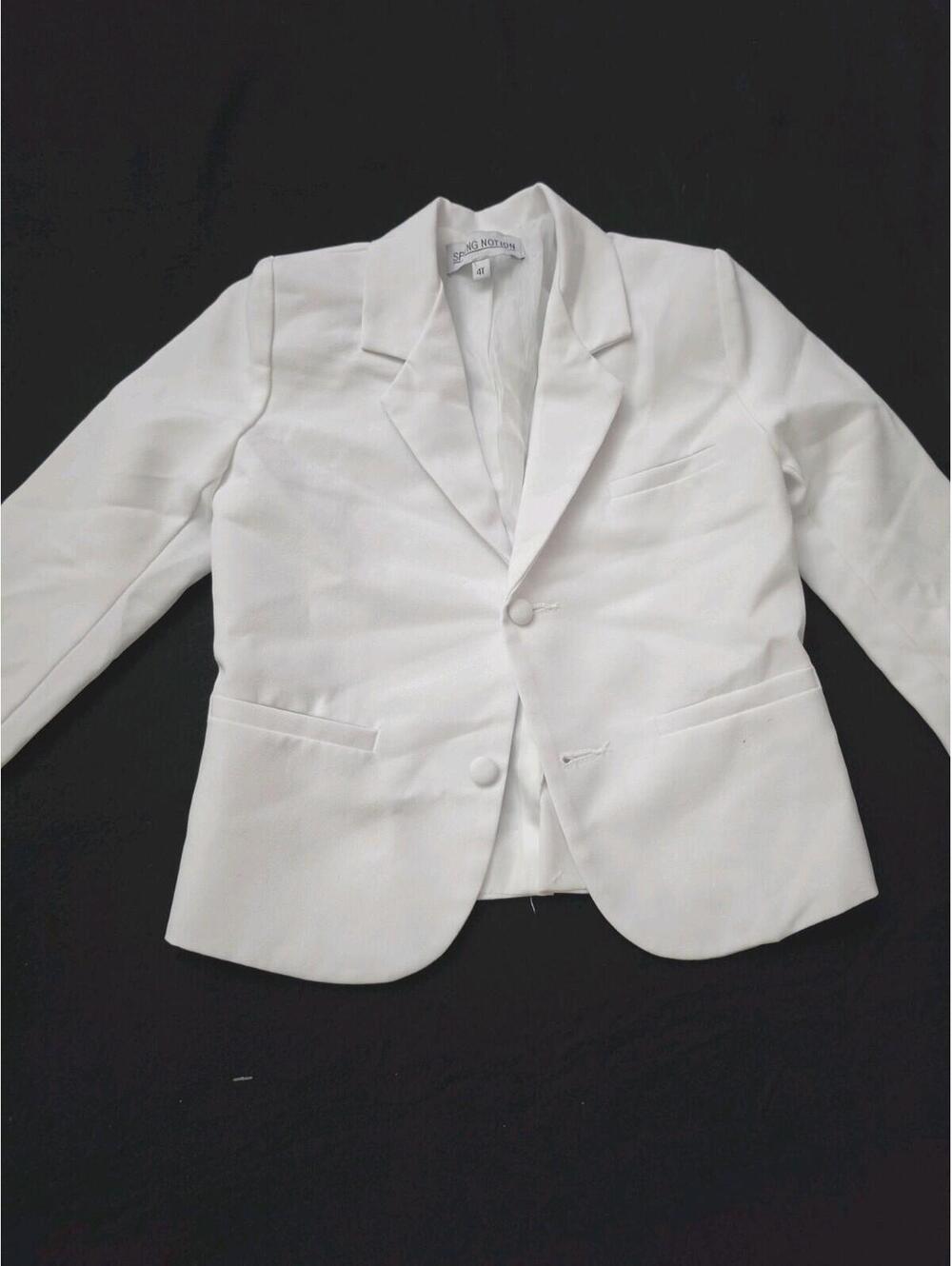 Spring Notion White Formal Blazer Jacket Size 4T